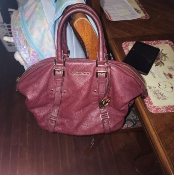 🍂🍁VINTAGE Michael Kors Bedford Legacy Convertible Satchel - Picture 5 of 8